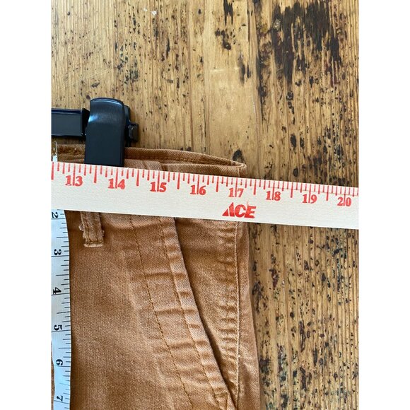 Stitch Star Womens Slim Fit Brown Ankle Pants 14 Cotton Blend - Picture 7 of 8